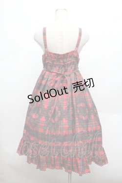 画像3: ALICE and the PIRATES / アリスのトランプタータン柄ジャンパースカートII  赤 S-26-02-25-050-PA-OP-AS-ZS