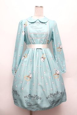 画像1: Emily Temple cute / Brilliantワンピース  ライトグリーン S-26-02-25-051-ET-OP-AS-ZS