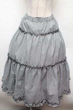 画像3: m petit by misako / NINA'Sギャザースカート L 黒×白 S-26-02-25-052-LO-SK-TE-ZS