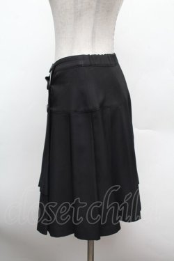 画像2: MILK / 裾プリーツスカート  黒 S-26-02-25-053-ML-SK-AS-ZS