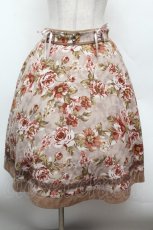 画像1: axes femme / アンティーク花柄スカート  ベージュ S-26-02-25-054-AX-SK-AS-ZS (1)