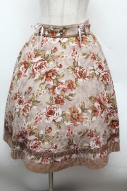 画像1: axes femme / アンティーク花柄スカート  ベージュ S-26-02-25-054-AX-SK-AS-ZS