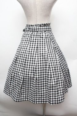 画像3: F i.n.t / べっ甲バックルタックスカート  黒ｘ白 S-26-02-25-055-0-SK-HR-ZS