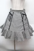 evelyn / ギンガムチェックスカート M 黒ｘ白 S-26-02-25-056-LO-SK-HR-ZS