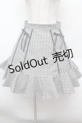 evelyn / ギンガムチェックスカート M 黒ｘ白 S-26-02-25-056-LO-SK-HR-ZS