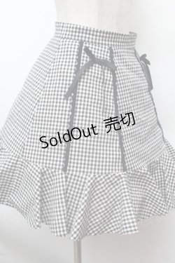 画像2: evelyn / ギンガムチェックスカート M 黒ｘ白 S-26-02-25-056-LO-SK-HR-ZS