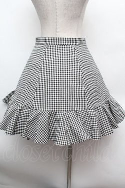 画像3: evelyn / ギンガムチェックスカート M 黒ｘ白 S-26-02-25-056-LO-SK-HR-ZS