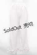 Candy Stripper / SWEET THINGS FRILL FLARE PANTS  ピンク S-26-02-25-061-PU-PA-HR-ZT0307B