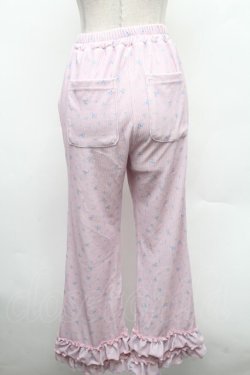画像2: Candy Stripper / SWEET THINGS FRILL FLARE PANTS  ピンク S-26-02-25-061-PU-PA-HR-ZS