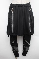 画像1: ACDC RAG / スカート付きサルエルパンツ  黒 S-26-02-25-065-PU-PA-HR-ZS (1)