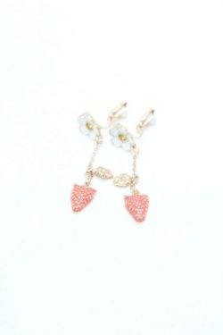 画像2: m petit by misako / AMイチゴイヤリング  ゴールド S-26-02-25-002-LO-AC-HR-ZS