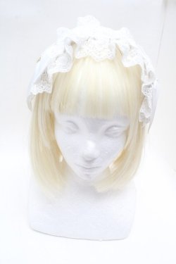 画像1: Lovely Tency / 眞白ありすコラボ/ヘッドドレス  白 S-26-02-25-016-LO-AC-AS-ZS