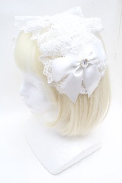 画像2: Lovely Tency / 眞白ありすコラボ/ヘッドドレス  白 S-26-02-25-016-LO-AC-AS-ZS