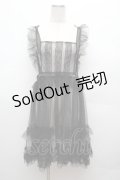 Virally / TT*HOSレースエプロン L 黒 S-26-02-25-020-LO-OP-TE-ZS