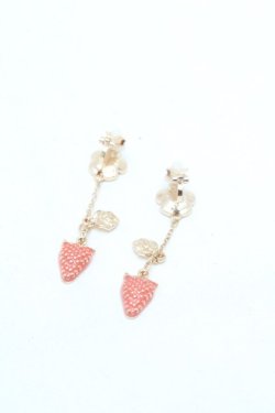 画像3: m petit by misako / AMイチゴイヤリング  ゴールド S-26-02-25-002-LO-AC-HR-ZS