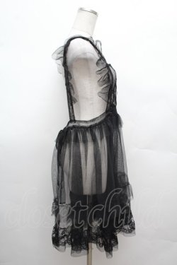 画像2: Virally / TT*HOSレースエプロン L 黒 S-26-02-25-020-LO-OP-TE-ZS