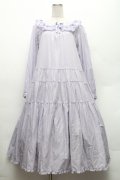 PINK HOUSE / フリル襟付きローンミディワンピース F ラベンダー S-26-02-26-027-LO-OP-SZ-ZS
