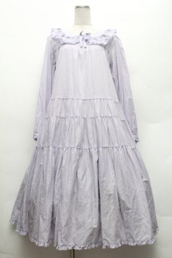 画像1: PINK HOUSE / フリル襟付きローンミディワンピース F ラベンダー S-26-02-26-027-LO-OP-SZ-ZS