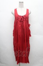 画像1: PINK HOUSE / リボンピンタックタブリエ  赤 S-26-02-26-004-LO-OP-SA-ZS (1)