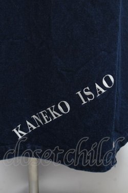 画像3: KANEKO ISAO / 裾ロゴ刺繍デニムジャンパースカート  青デニム S-26-02-26-029-EL-OP-SA-ZS