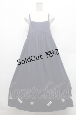 画像1: PINK HOUSE / 裾ワッペンワンピース  青 S-26-02-26-030-LO-OP-AS-ZS