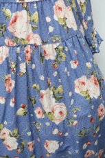画像4: PINK HOUSE / Berry Roseプリントミディワンピース  ブルー S-26-02-26-031-LO-OP-SA-ZS (4)