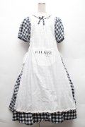 PINK HOUSE / エプロン付きブロードギンガムワンピース F 紺 S-26-02-26-032-LO-OP-SZ-ZS