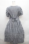 画像2: PINK HOUSE / エプロン付きブロードギンガムワンピース F 紺 S-26-02-26-032-LO-OP-SZ-ZS (2)