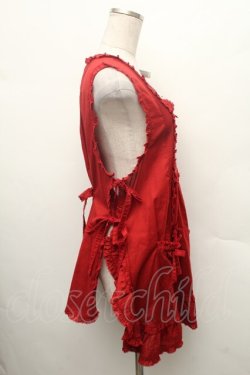 画像3: PINK HOUSE / 桜Teddy刺繍使いローンタブリエ  赤 S-26-02-26-005-LO-TO-SA-ZS