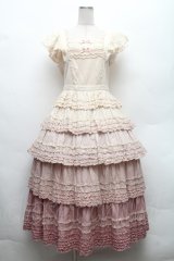 PINK HOUSE / ローンティアードワンピース  ピンク S-26-02-26-007-LO-OP-SA-ZS