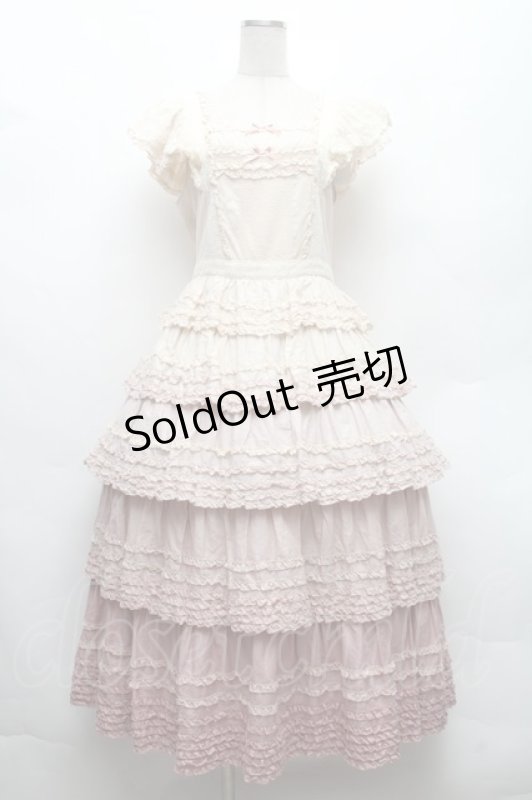 画像1: PINK HOUSE / ローンティアードワンピース  ピンク S-26-02-26-007-LO-OP-SA-ZS (1)