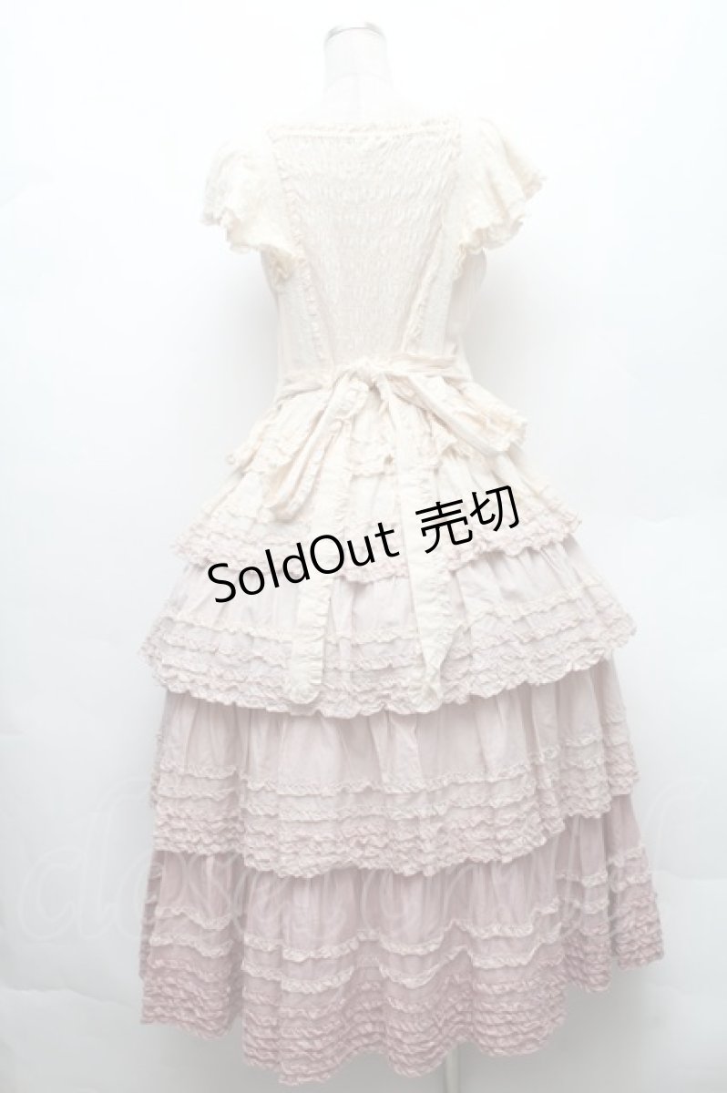 画像2: PINK HOUSE / ローンティアードワンピース  ピンク S-26-02-26-007-LO-OP-SA-ZS (2)