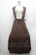 INGEBORG / ベルト付きジャンパースカート F ブラウン S-26-02-26-011-LO-OP-SZ-ZS