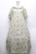画像1: PINK HOUSE / ブロッサムローズプリントミディワンピース  ハッカ S-26-02-26-012-LO-OP-SA-ZS (1)