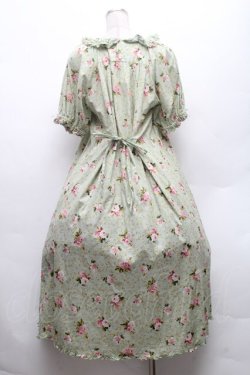 画像2: PINK HOUSE / ブロッサムローズプリントミディワンピース  ハッカ S-26-02-26-012-LO-OP-SA-ZS