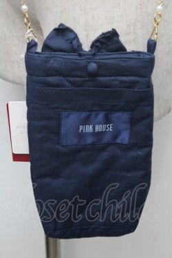 画像2: PINK HOUSE / パールチェーンスマホポシェット  ネイビー S-26-02-26-002-LO-BG-HR-ZS