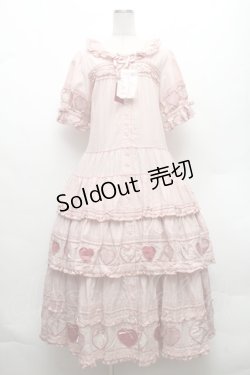 画像1: PINK HOUSE / 関西限定ハートパッチワークワンピース  ピンク S-26-02-26-014-LO-OP-AS-ZS