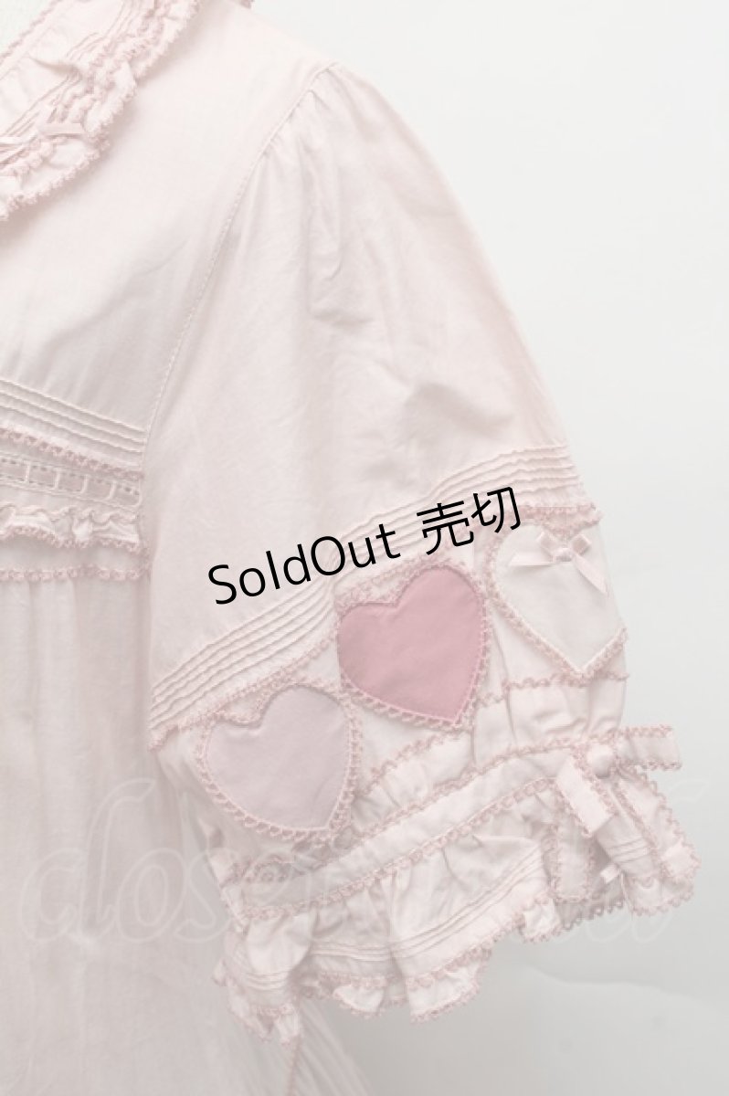 画像4: PINK HOUSE / 関西限定ハートパッチワークワンピース  ピンク S-26-02-26-014-LO-OP-AS-ZS (4)