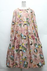 PINK HOUSE / ブーケモチーフプリントミディワンピース  ピンク S-26-02-26-015-LO-OP-AS-ZS