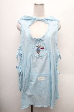 画像1: PINK HOUSE / PETER RABBIT TABLIER  サックス S-26-02-26-003-LO-TO-SA-ZS (1)