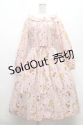 PINK HOUSE / ピンクハウスパーラープリントミディワンピース  ピンク S-26-02-26-017-LO-OP-SZ-ZS