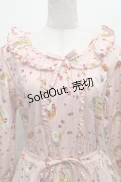 画像3: PINK HOUSE / ピンクハウスパーラープリントミディワンピース  ピンク S-26-02-26-017-LO-OP-SZ-ZS