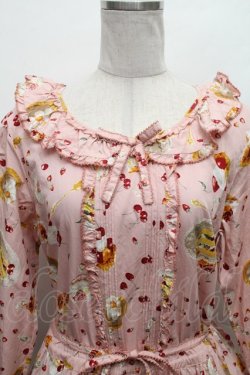 画像3: PINK HOUSE / ピンクハウスパーラープリントミディワンピース  ピンク S-26-02-26-018-LO-OP-SA-ZS