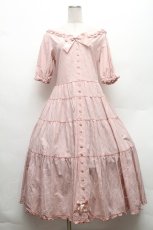 画像1: PINK HOUSE / セーラーカラーギンガムチェックミディワンピース  ピンク S-26-02-26-019-LO-OP-AS-ZS (1)