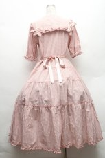 画像2: PINK HOUSE / セーラーカラーギンガムチェックミディワンピース  ピンク S-26-02-26-019-LO-OP-AS-ZS (2)
