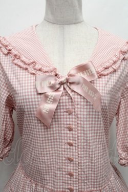 画像3: PINK HOUSE / セーラーカラーギンガムチェックミディワンピース  ピンク S-26-02-26-019-LO-OP-AS-ZS