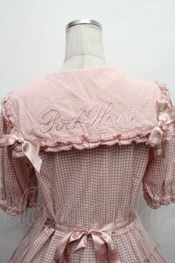 画像4: PINK HOUSE / セーラーカラーギンガムチェックミディワンピース  ピンク S-26-02-26-019-LO-OP-AS-ZS