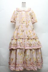 PINK HOUSE / ハニーレモンテディプリントパッチワークワンピース  ピンク S-26-02-26-020-LO-OP-SA-ZS