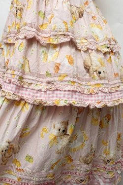 画像4: PINK HOUSE / ハニーレモンテディプリントパッチワークワンピース  ピンク S-26-02-26-020-LO-OP-SA-ZS