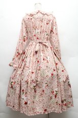 画像2: PINK HOUSE / オーナメントローズプリントミディワンピース  ピンク S-26-02-26-021-LO-OP-SZ-ZS (2)